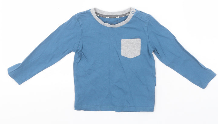 TU Baby Blue Cotton Pullover Jumper Size 12-18 Months