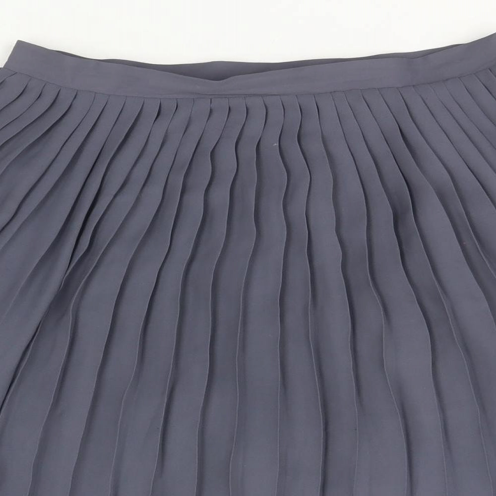 F&F Womens Grey  Polyester A-Line Skirt Size 10