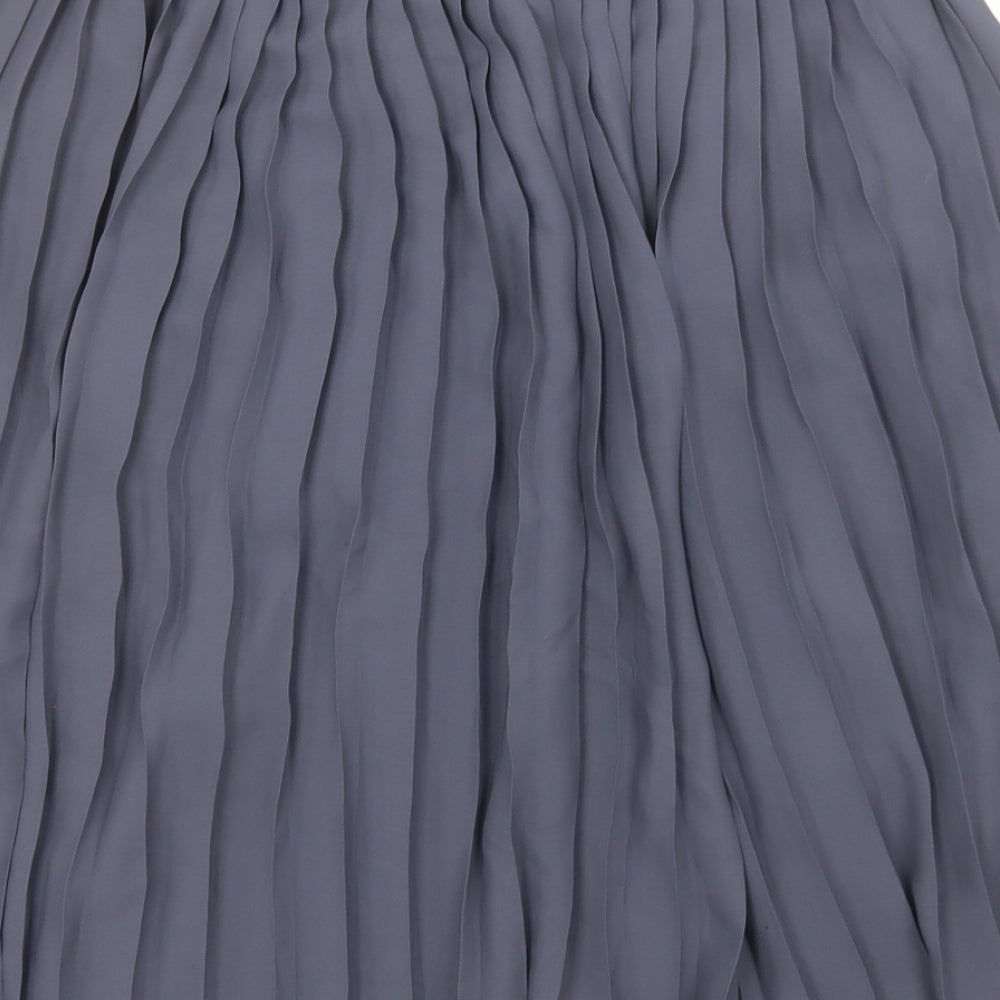 F&F Womens Grey  Polyester A-Line Skirt Size 10