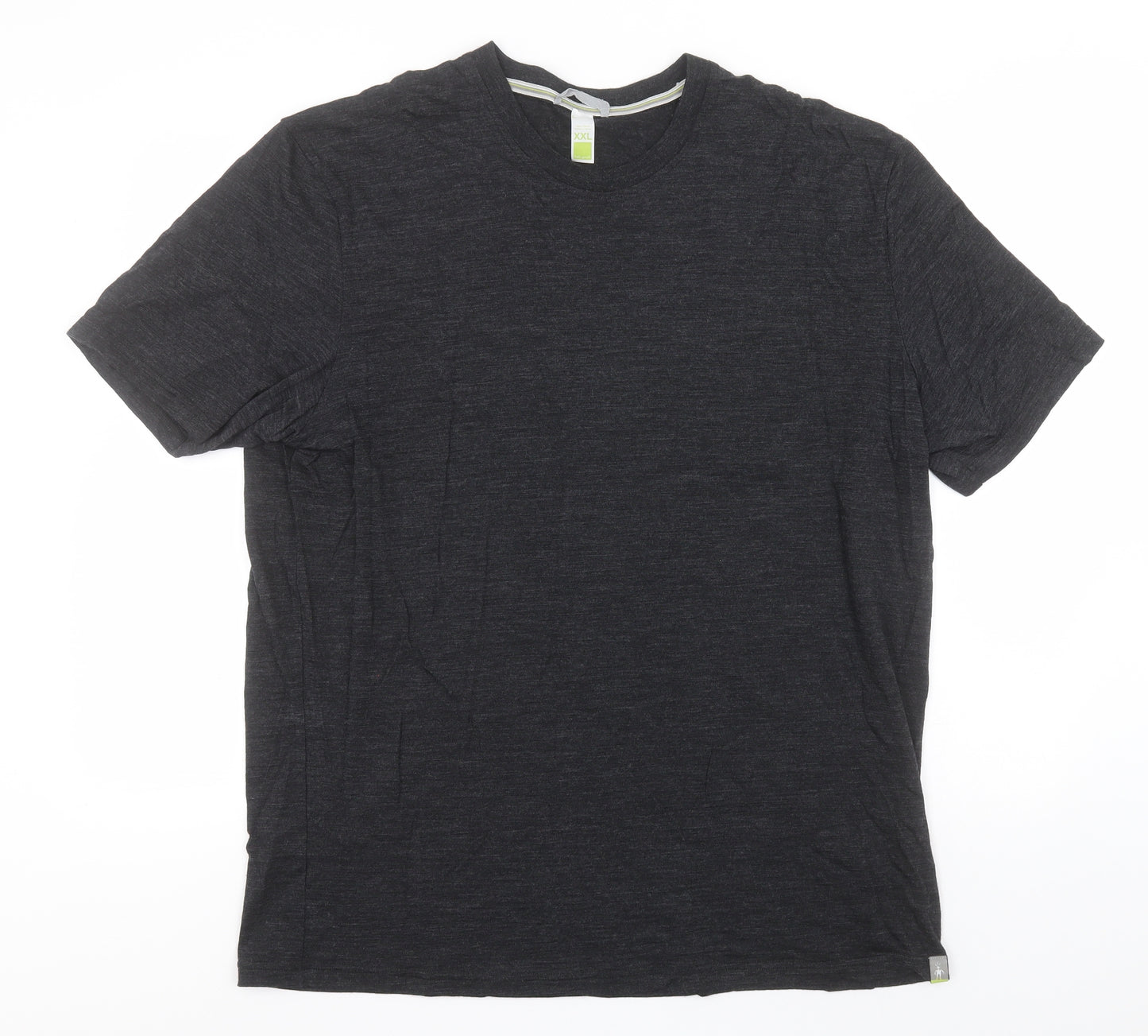 SmartWool Mens Grey  Wool  T-Shirt Size 2XL Round Neck