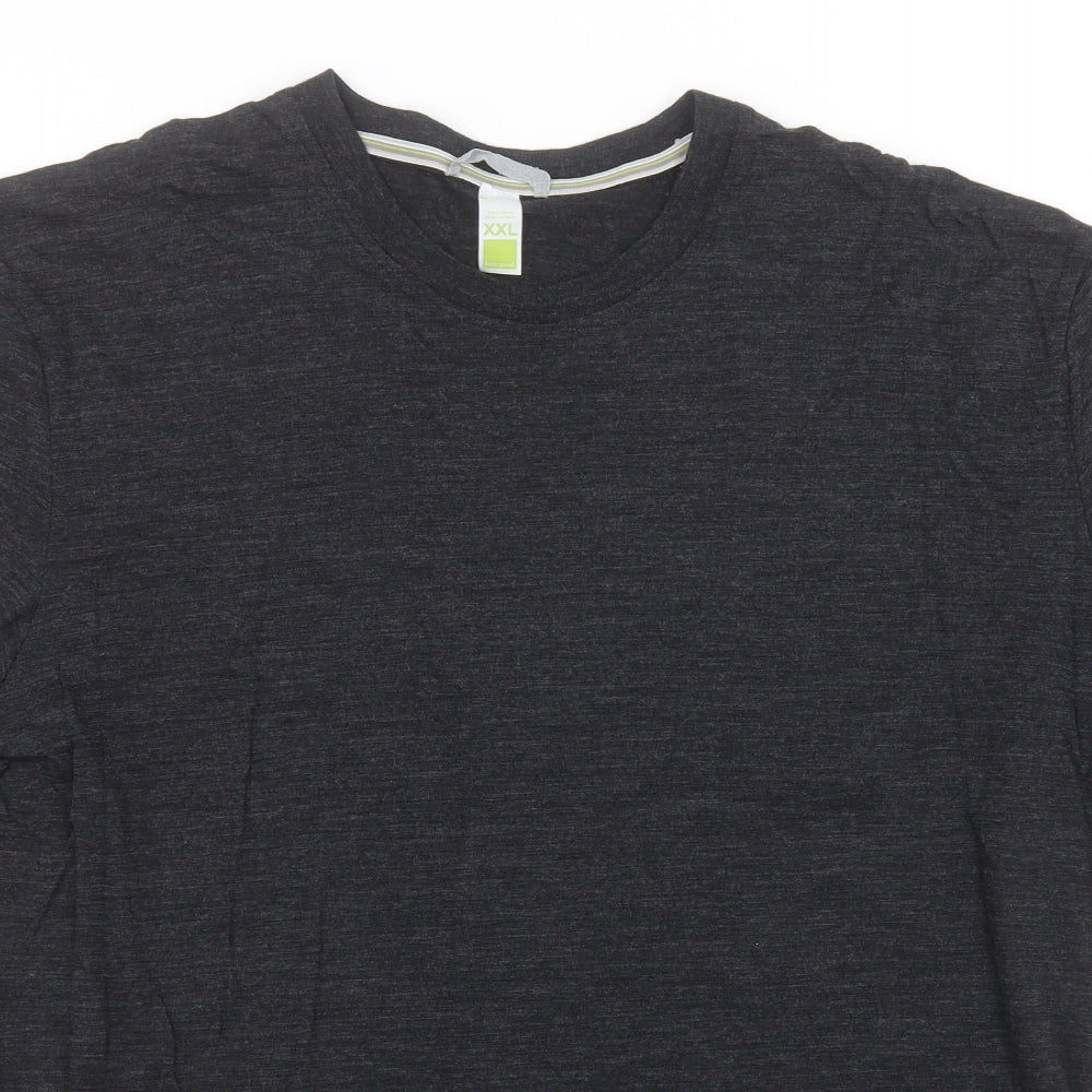 SmartWool Mens Grey  Wool  T-Shirt Size 2XL Round Neck