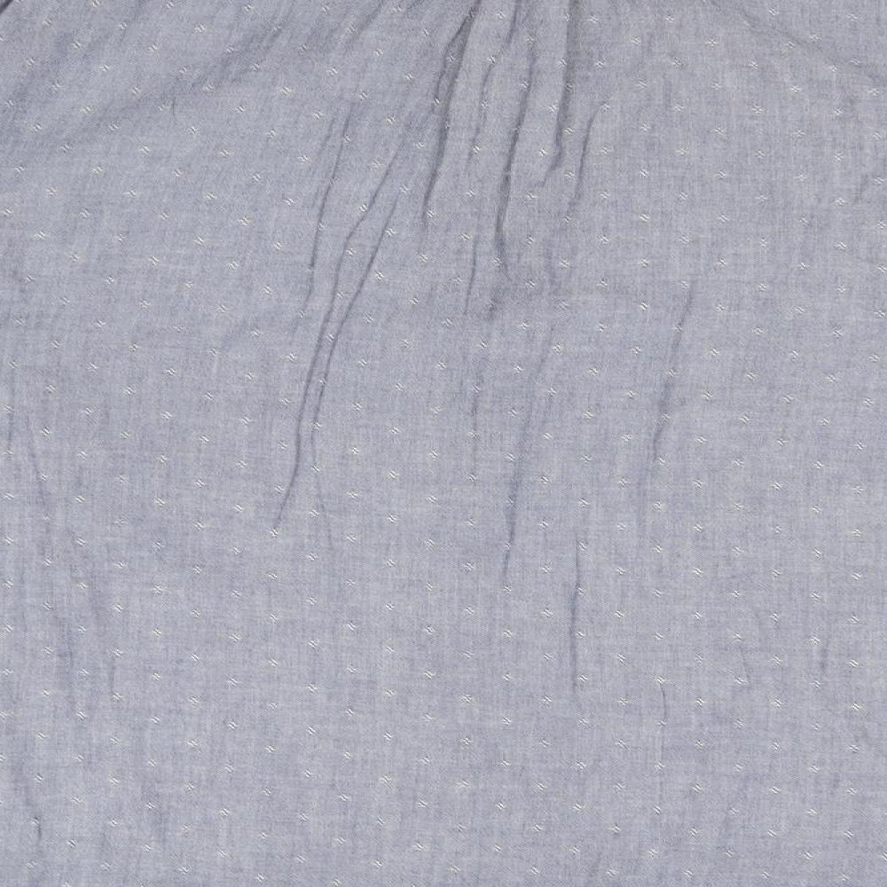 Lands' End Mens Blue  Cotton  Button-Up Size 2XL Collared
