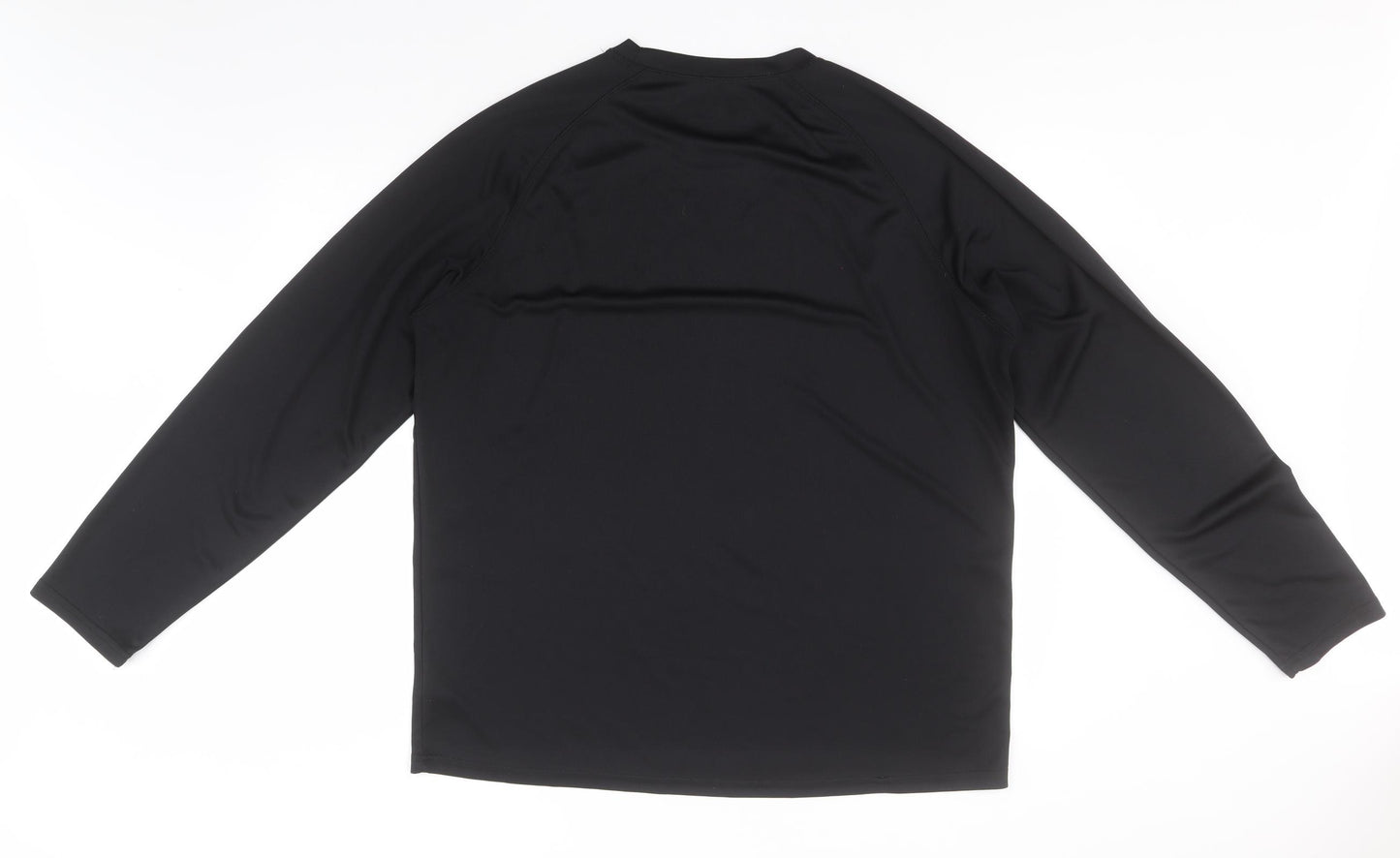 Hi Gear Mens Black  Polyester Basic T-Shirt Size 3XL Round Neck