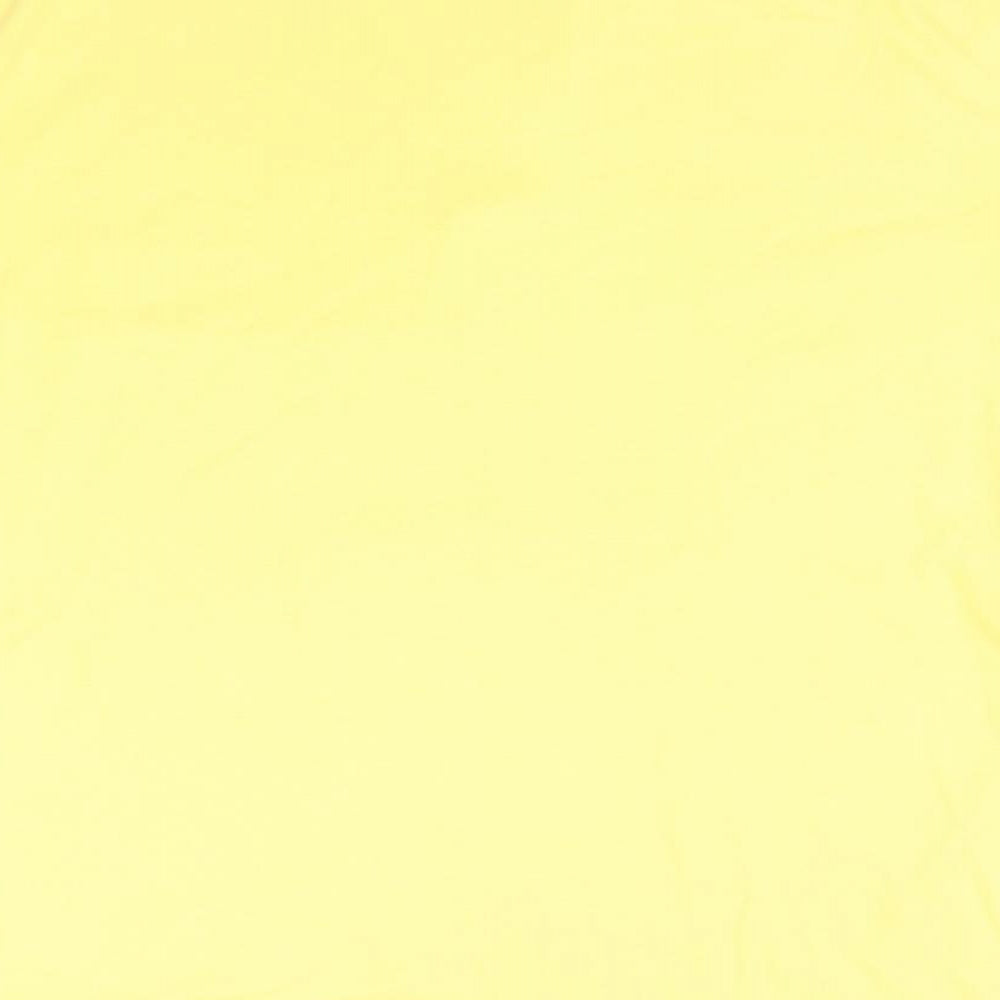 Lands' End Mens Yellow  Wool  Polo Size XL Collared