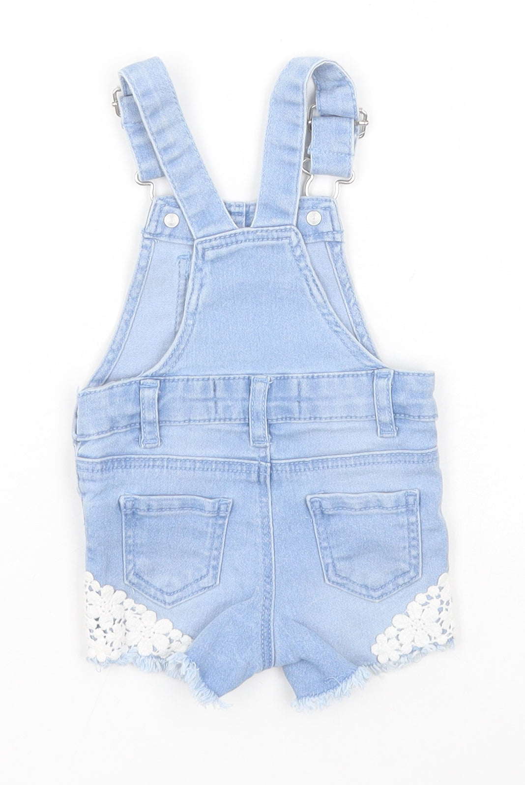 Primark Baby Blue  Cotton Dungaree One-Piece Size 0-3 Months