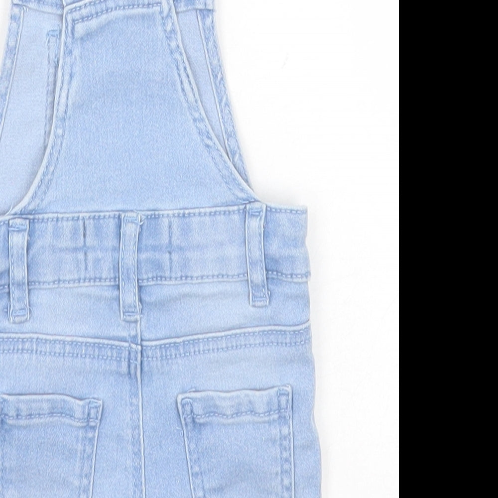 Primark Baby Blue  Cotton Dungaree One-Piece Size 0-3 Months