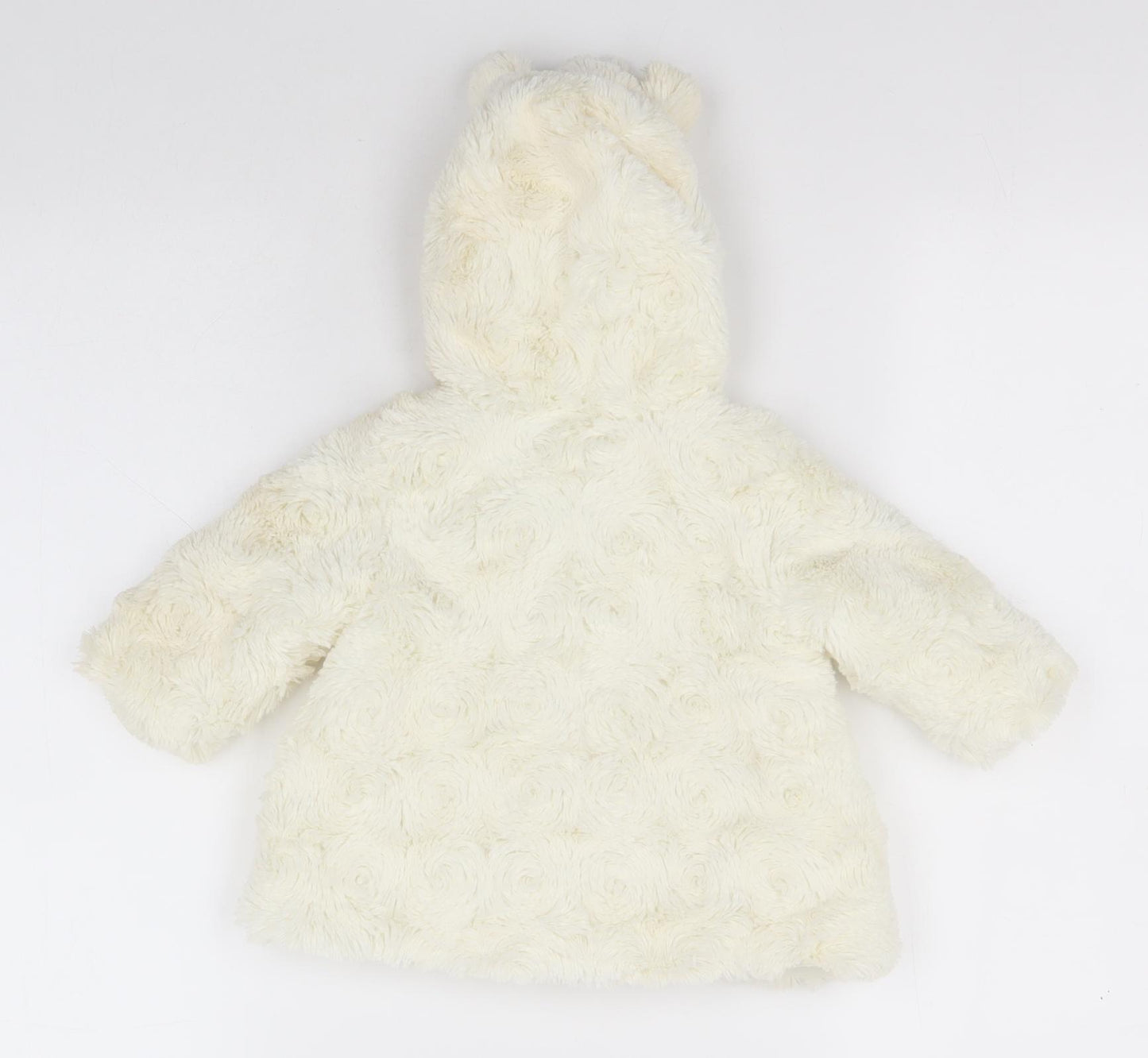 George Baby Ivory   Overcoat Coat Size 0-3 Months