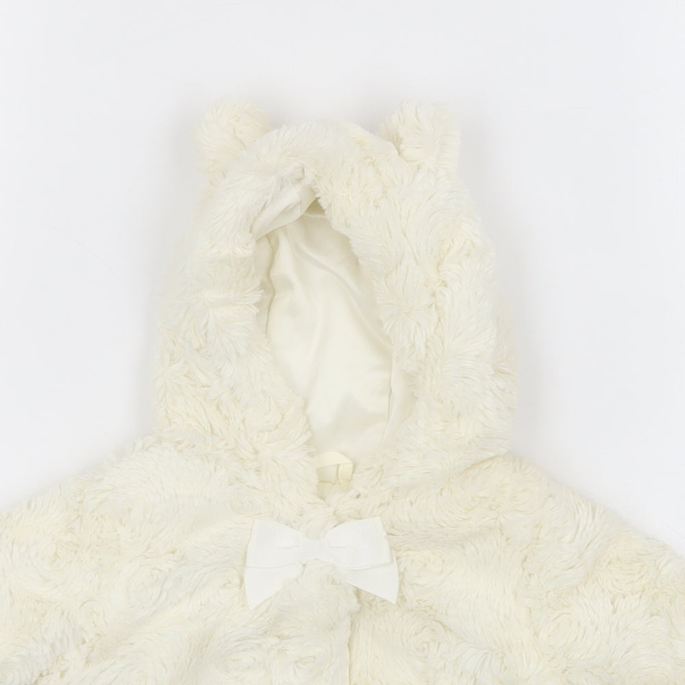 George Baby Ivory   Overcoat Coat Size 0-3 Months