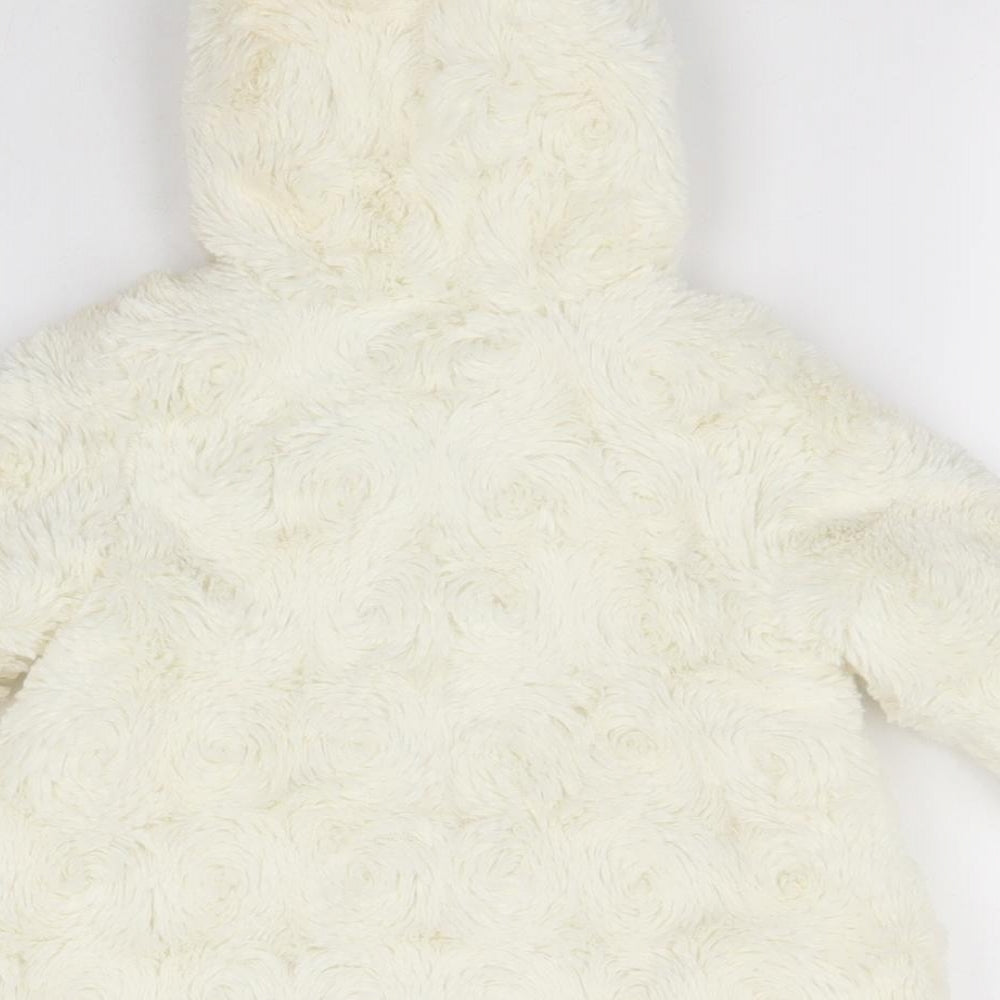 George Baby Ivory   Overcoat Coat Size 0-3 Months