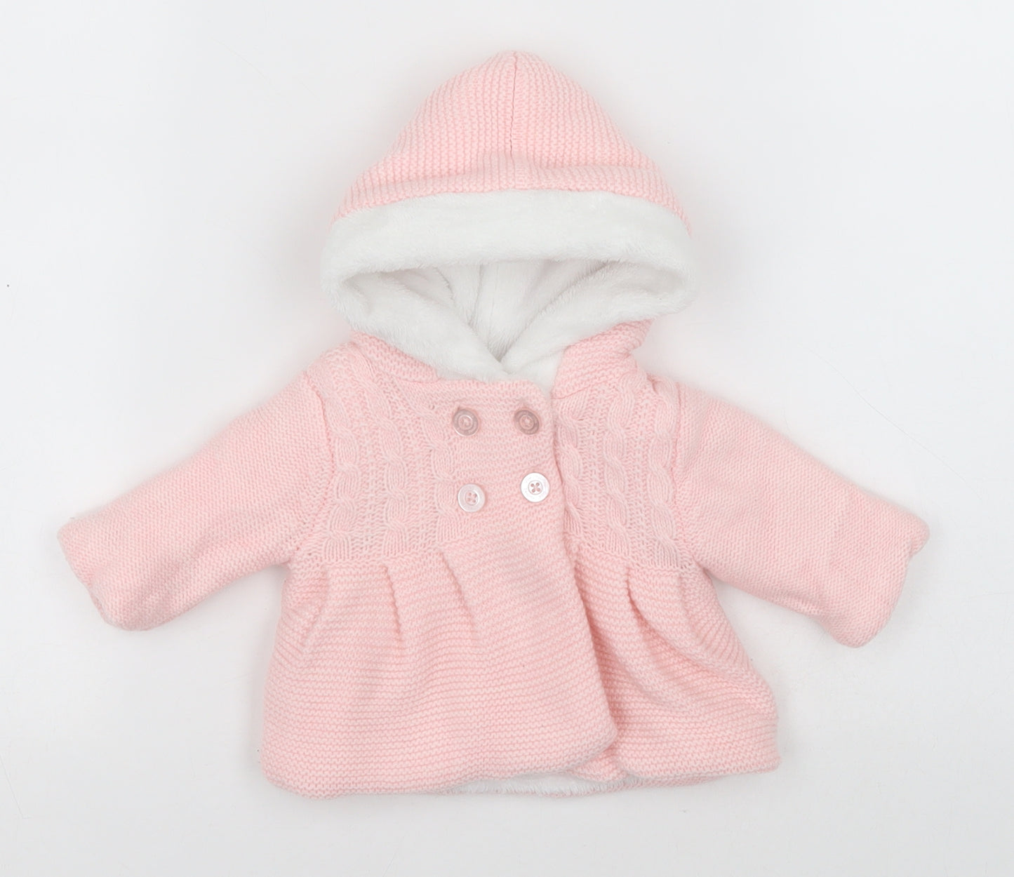 Nutmeg Baby Pink   Overcoat Coat Size Newborn