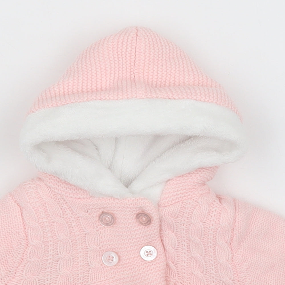 Nutmeg Baby Pink   Overcoat Coat Size Newborn