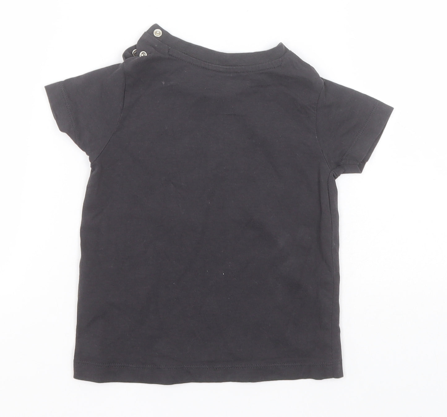 Nutmeg Baby Brown  Cotton Basic T-Shirt Size 18-24 Months Round Neck  - #NoNaps