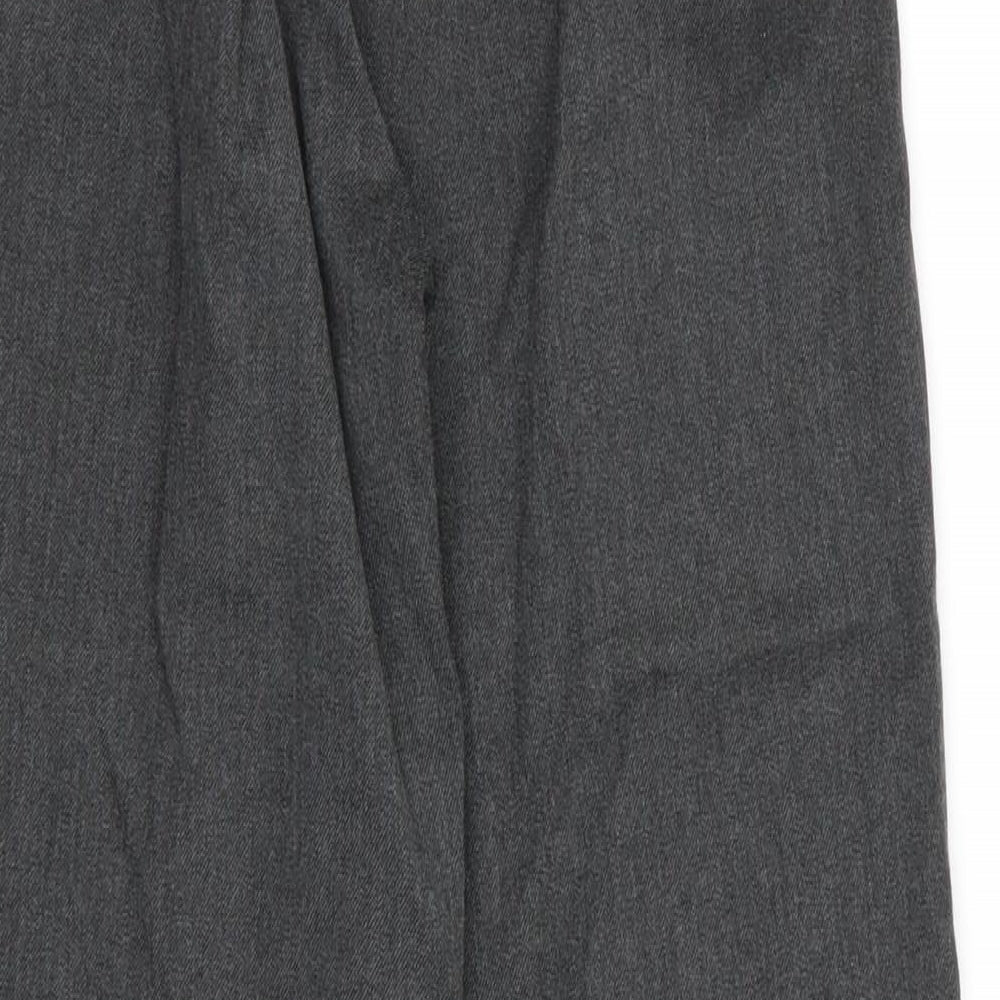 School Life Matalan Boys Grey  Polyester Dress Pants Trousers Size 11 Years  Regular Pullover - School Trousers Mid Grey Back Elastication