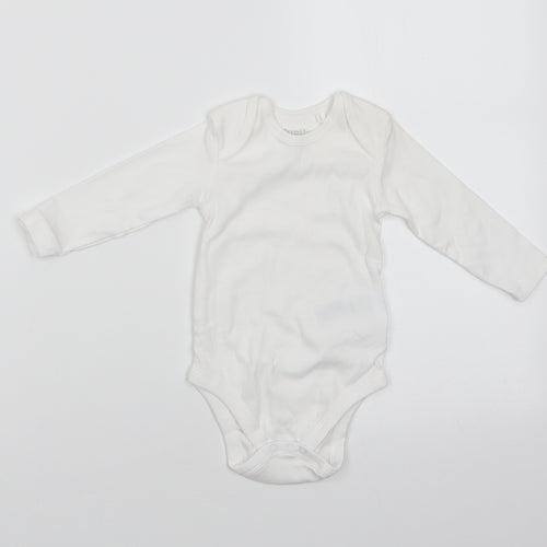 Lupilu Girls White  Cotton Romper One-Piece Size 3-6 Months  Snap