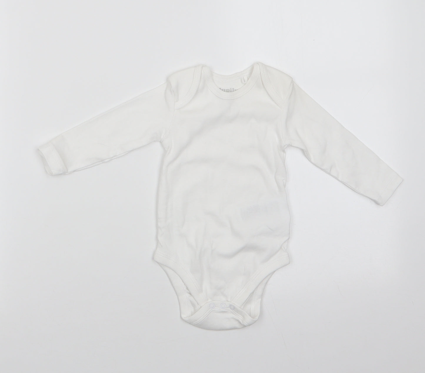 Lupilu Girls White  Cotton Romper One-Piece Size 3-6 Months  Snap