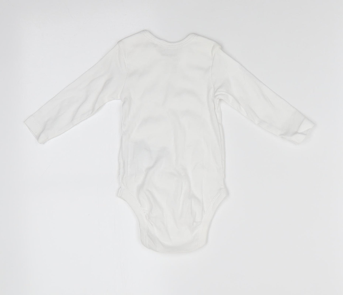 Lupilu Girls White  Cotton Romper One-Piece Size 3-6 Months  Snap