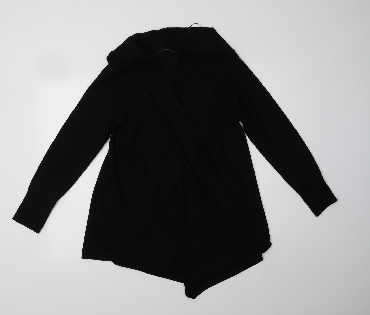 George Womens Black V-Neck  Viscose Cardigan Jumper Size L