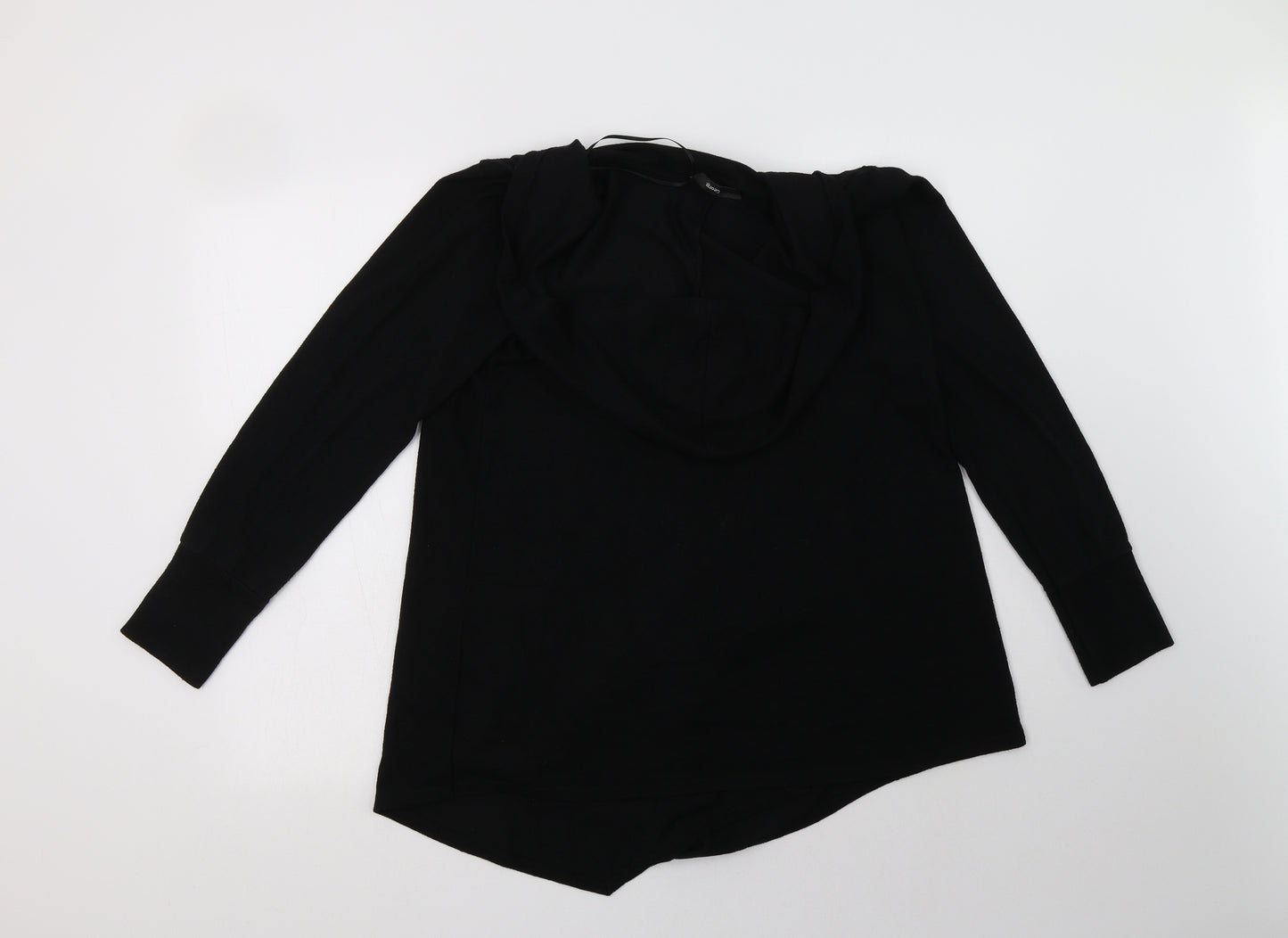 George Womens Black V-Neck  Viscose Cardigan Jumper Size L