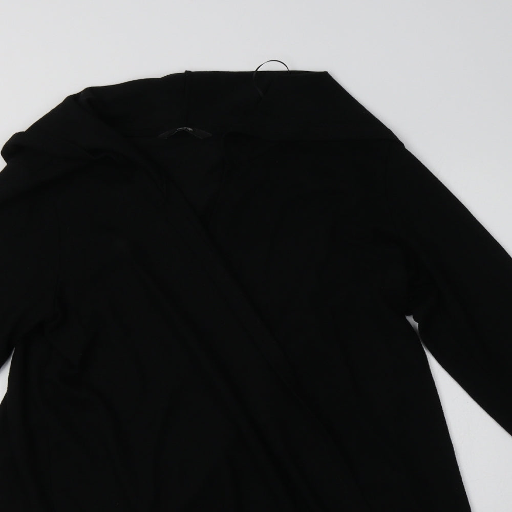 George Womens Black V-Neck  Viscose Cardigan Jumper Size L