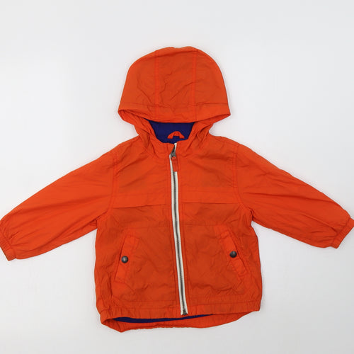 Gap Boys Orange   Rain Coat Jacket Size 2 Years  Zip