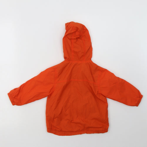 Gap Boys Orange   Rain Coat Jacket Size 2 Years  Zip