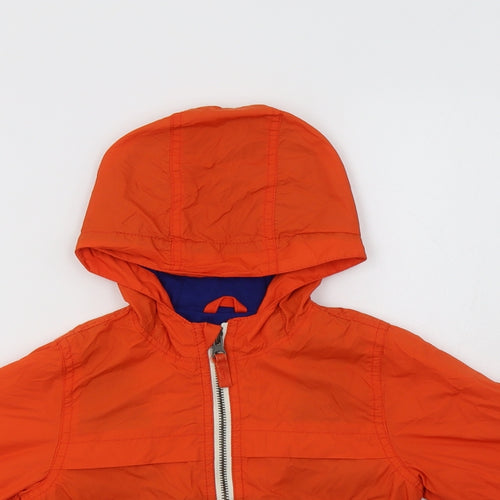 Gap Boys Orange   Rain Coat Jacket Size 2 Years  Zip