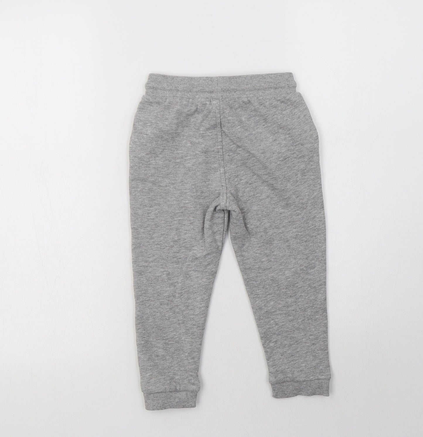 George Girls Grey  Cotton Jogger Trousers Size 3-4 Years  Regular Drawstring