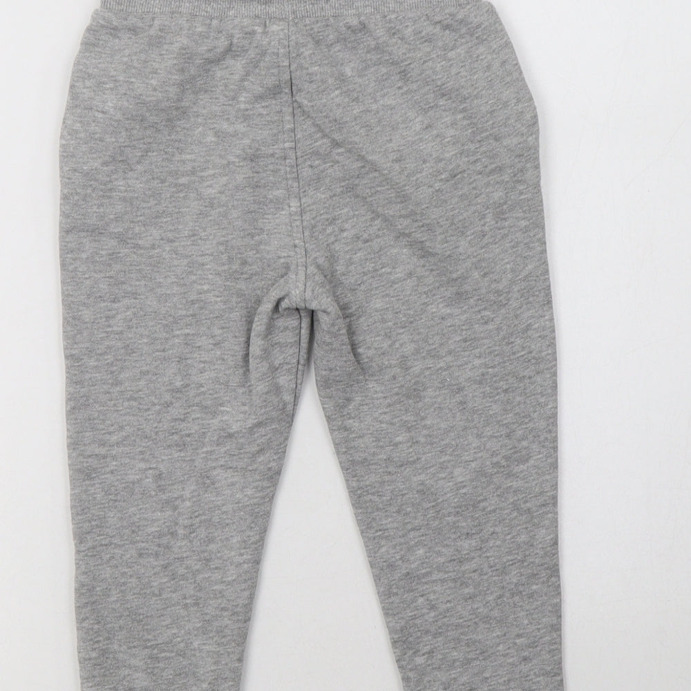 George Girls Grey  Cotton Jogger Trousers Size 3-4 Years  Regular Drawstring
