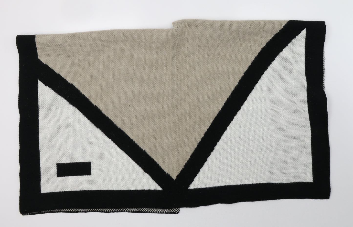Very Womens Beige Geometric  Overcoat Poncho One Size