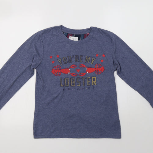 Primark Womens Blue  Polyester Top Pyjama Top Size XS   - Friends
