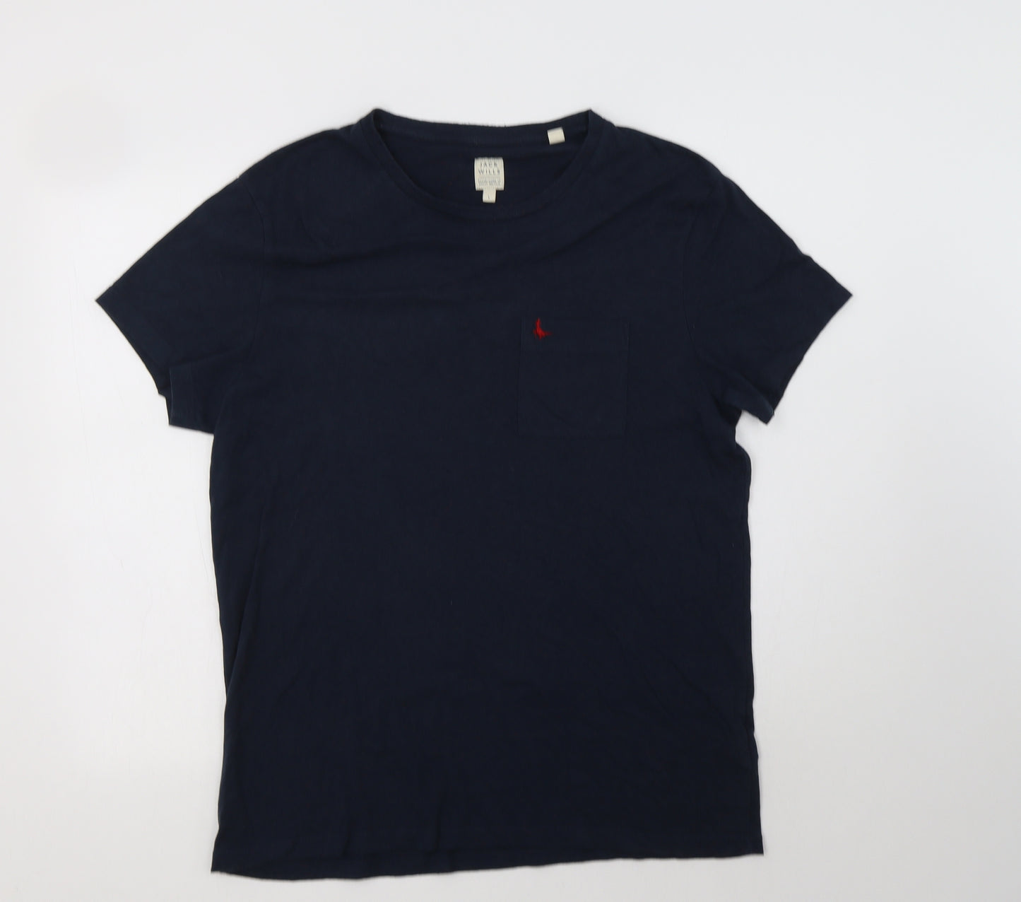 Jack Wills Mens Blue  Cotton  T-Shirt Size L Crew Neck