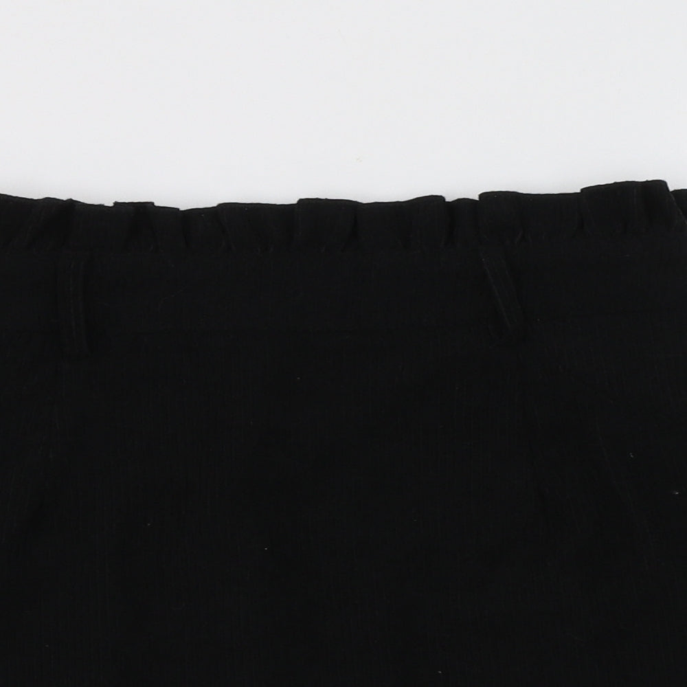 Boohoo Womens Black  Polyester Mini Skirt Size 10   Zip