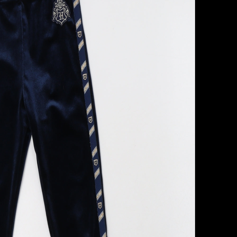 M&S Girls Blue  Polyester Jegging Trousers Size 7-8 Years  Regular  - Harry Potter