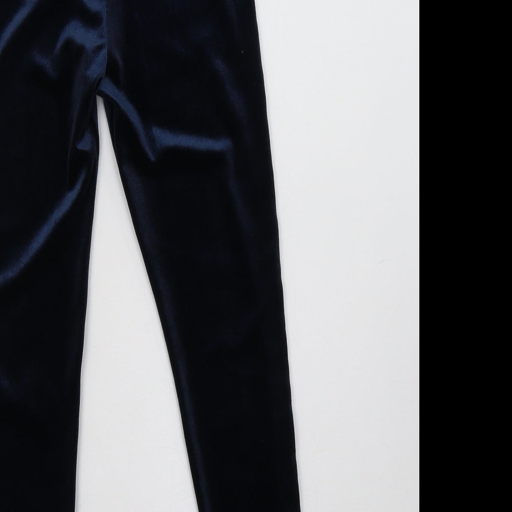 M&S Girls Blue  Polyester Jegging Trousers Size 7-8 Years  Regular  - Harry Potter