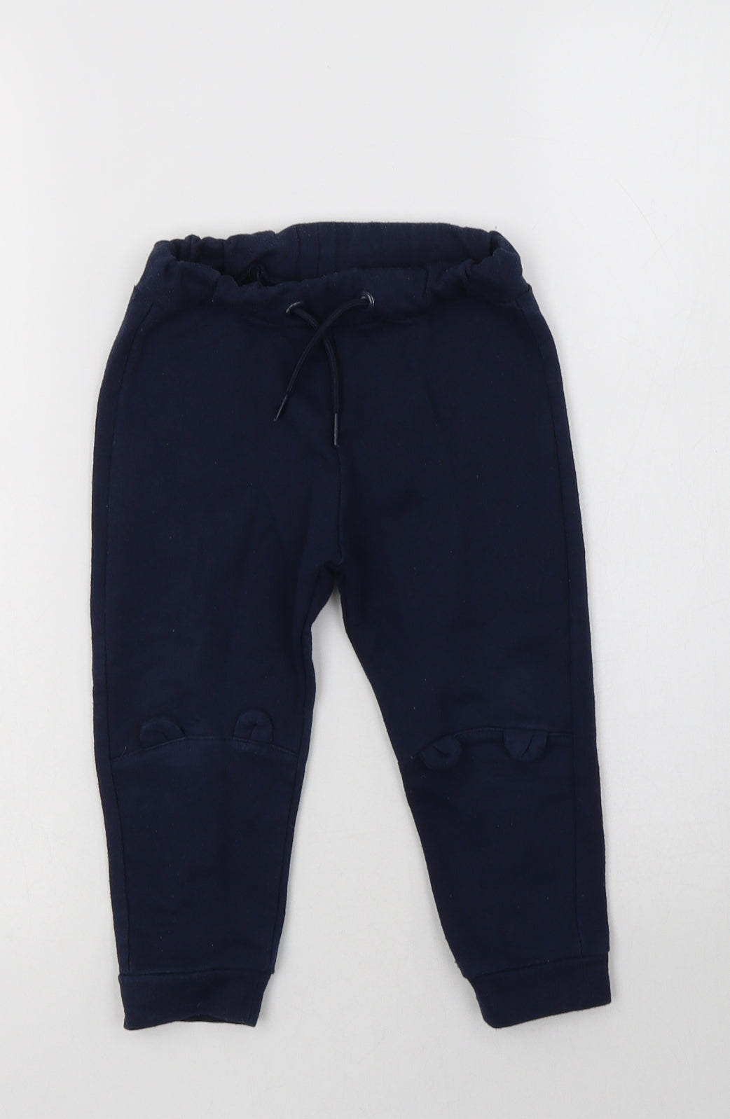 Mayoral Boys Blue  Cotton Jogger Trousers Size 3 Years  Regular Drawstring