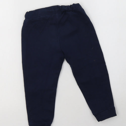 Mayoral Boys Blue  Cotton Jogger Trousers Size 3 Years  Regular Drawstring