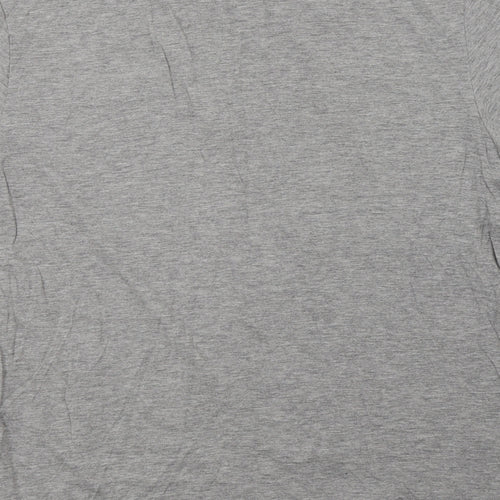 Primark Mens Grey  Cotton  Polo Size L Collared Button