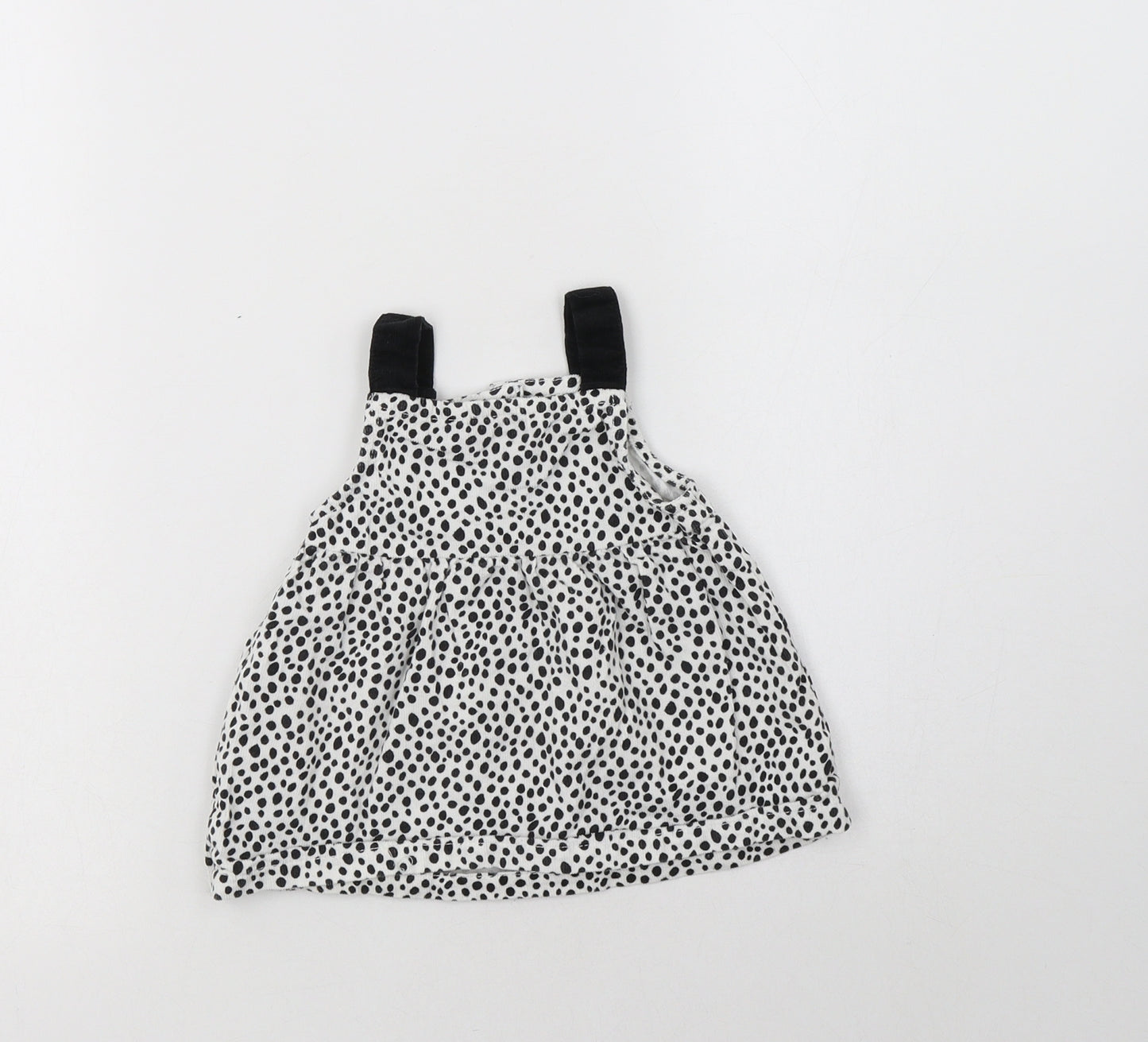 Lullababy Baby White Animal Print Cotton A-Line  Size 0-3 Months  Sweetheart Button