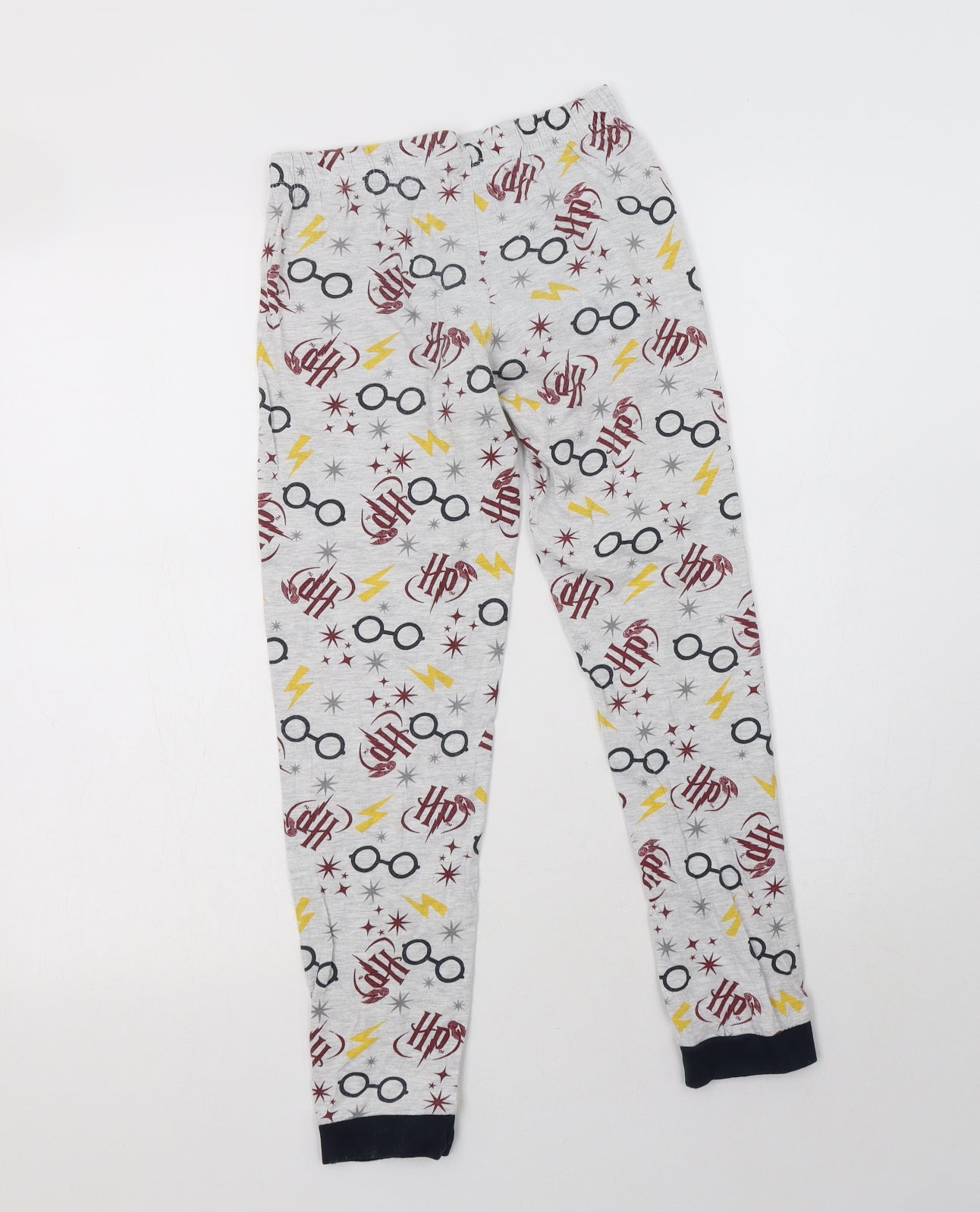 Nutmeg Girls Grey Geometric Cotton  Pyjama Pants Size 9-10 Years   - Harry Potter