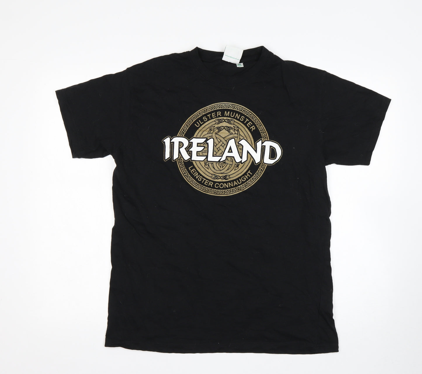 Traditional Craftwear Mens Black  Cotton  T-Shirt Size M Round Neck  - Ireland