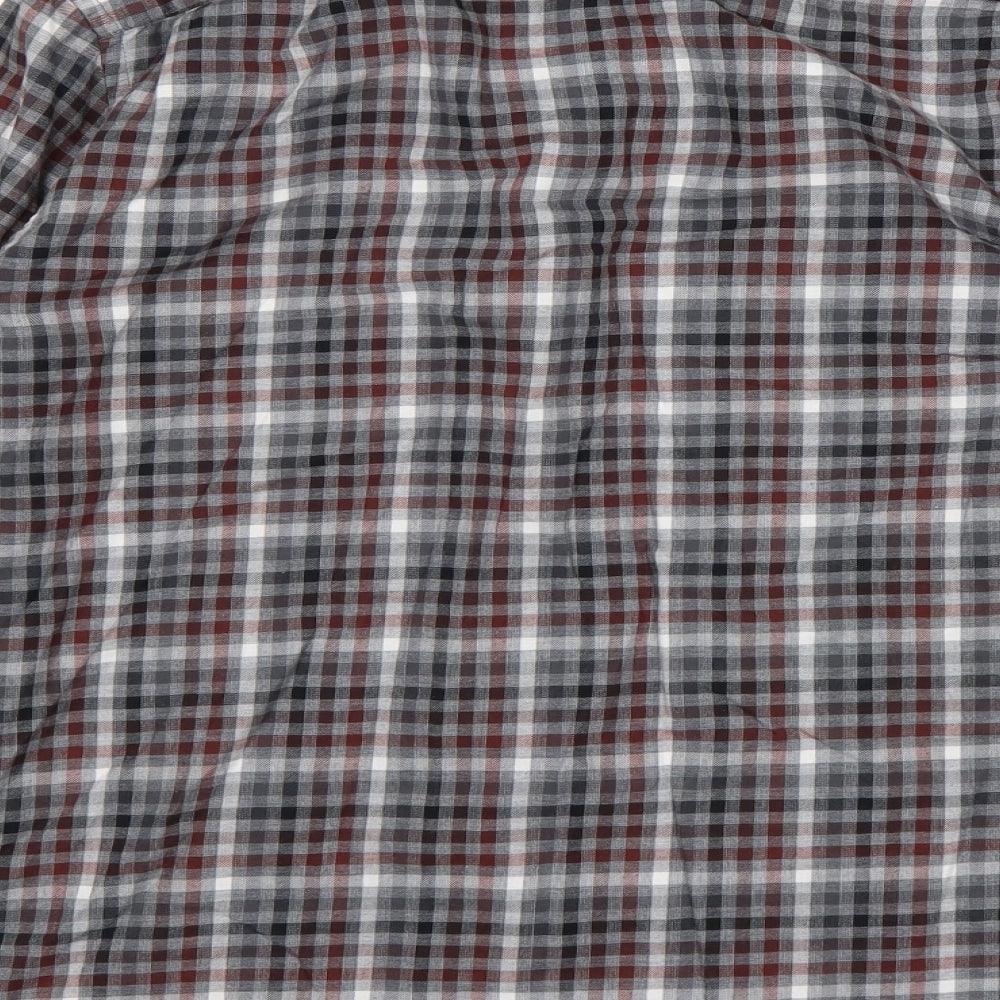 Duffer Mens Multicoloured Check Cotton  Button-Up Size XL Collared