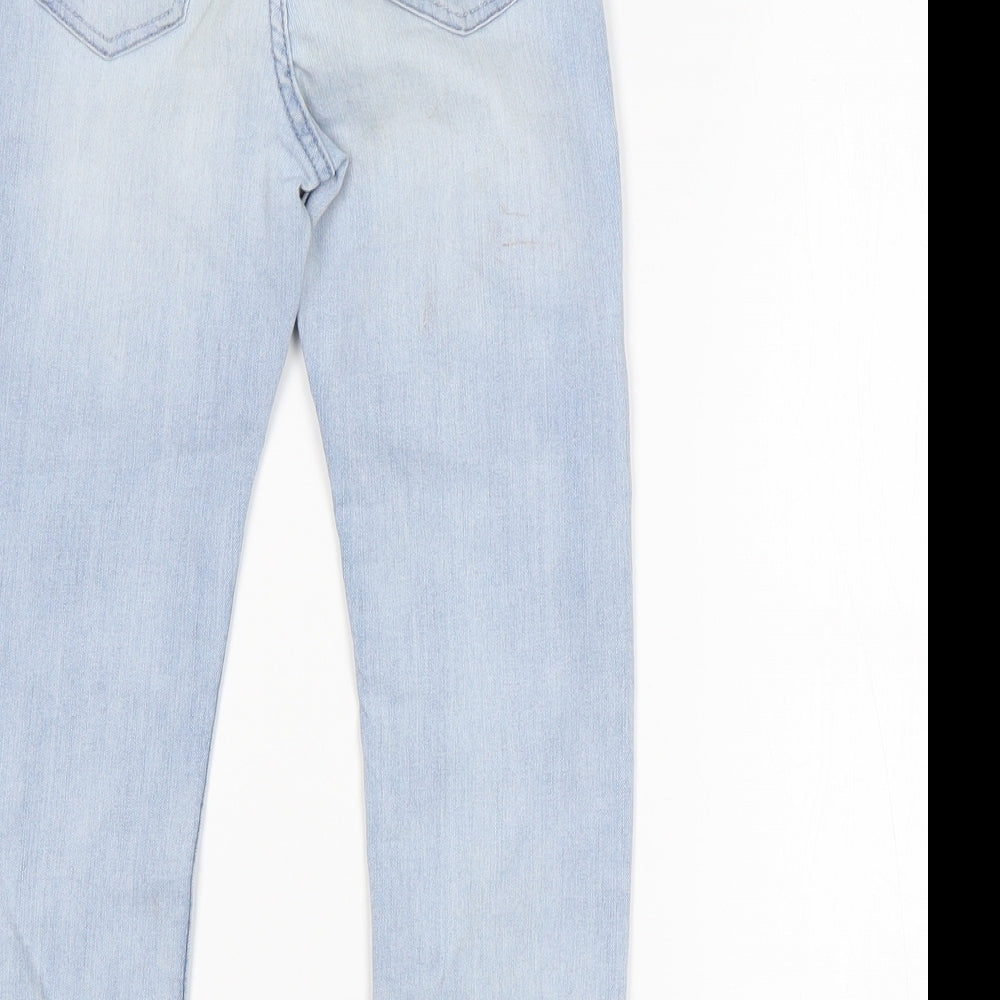 H&M Girls Blue  Cotton Straight Jeans Size 5 Years  Regular