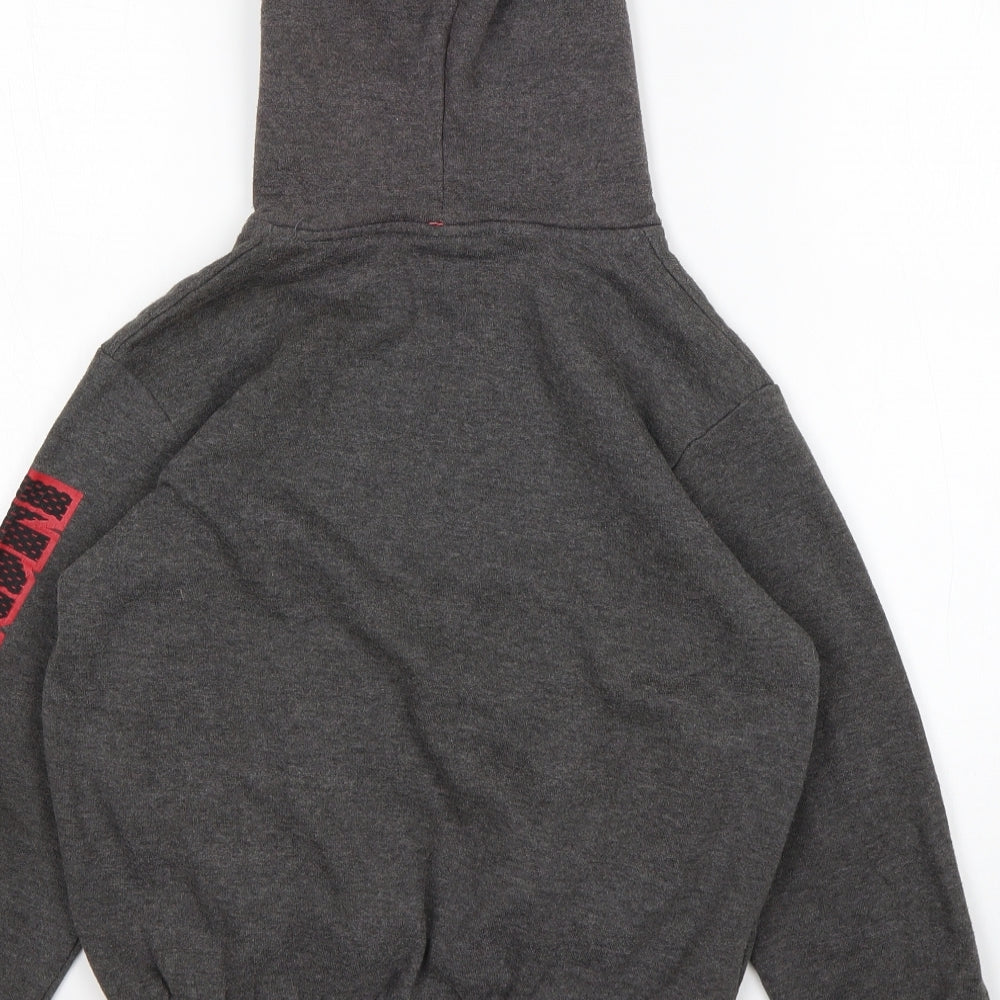 No Fear Boys Grey  Cotton Pullover Hoodie Size 9-10 Years