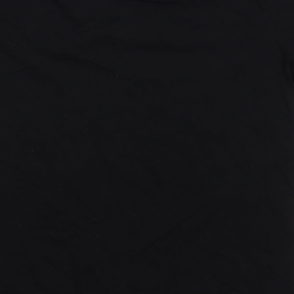 Topshop Womens Black   Basic T-Shirt Size M Round Neck
