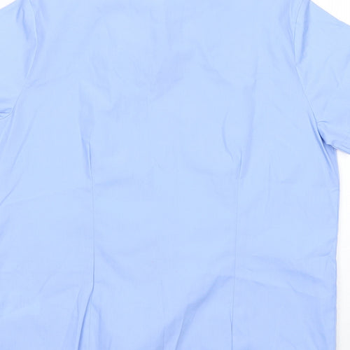 George Boys Blue  Polyester Basic Button-Up Size 9-10 Years Collared