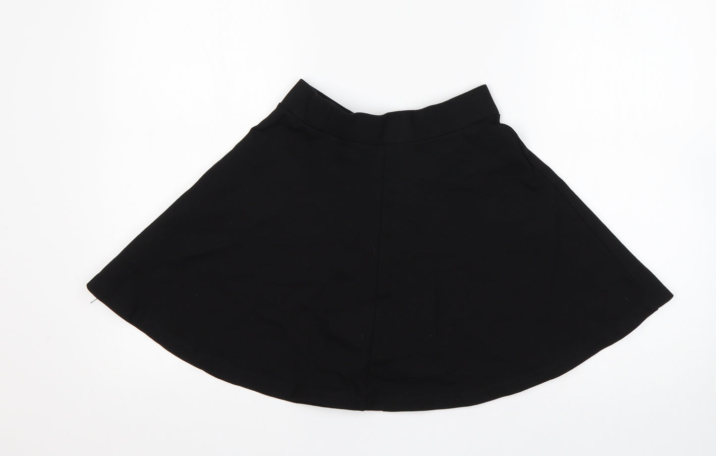 RR Girls Black  Viscose Skater Skirt Size 14 Years  Regular