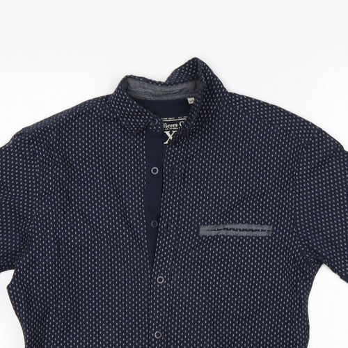 Officers Club Mens Multicoloured Polka Dot Cotton  Button-Up Size XS Collared