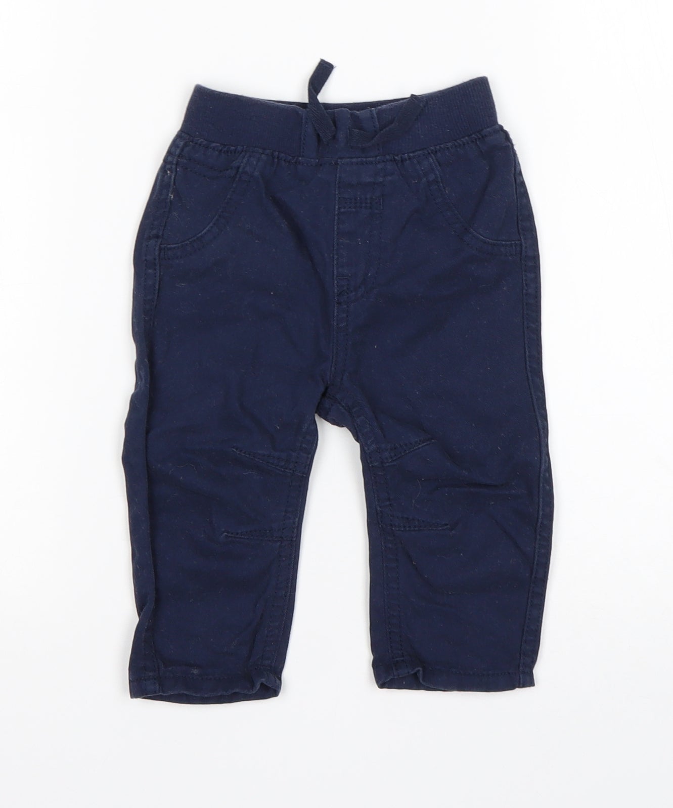 George Boys Blue  Cotton Jogger Jeans Size 6-9 Months