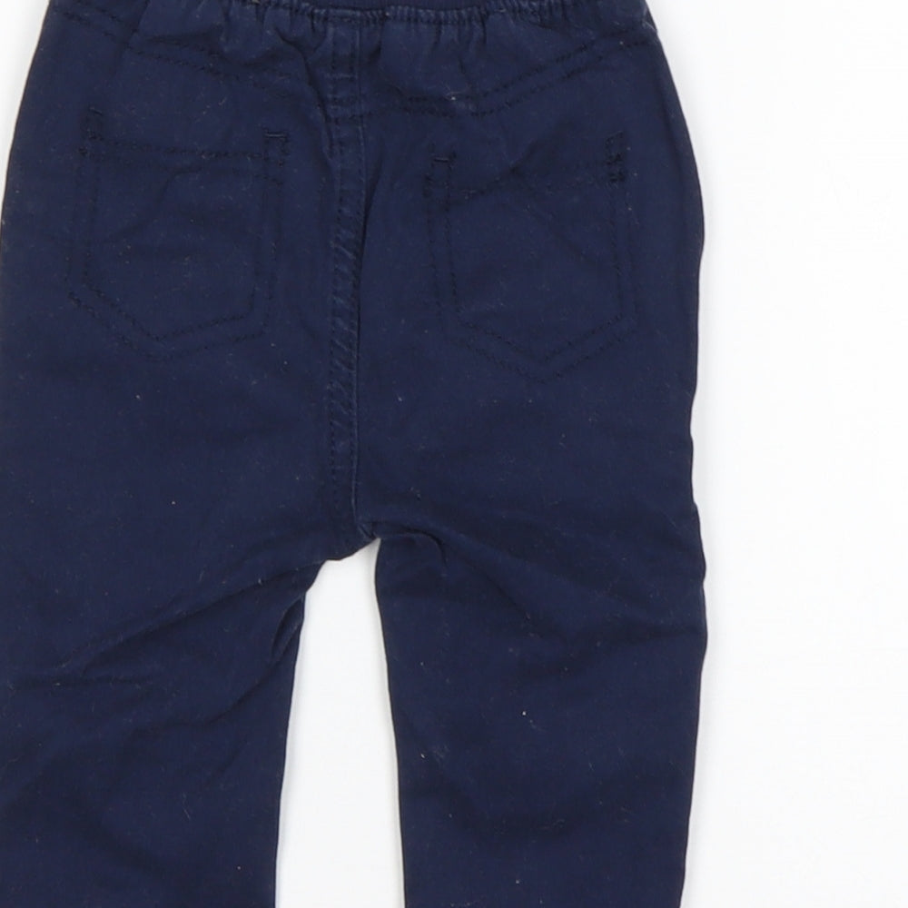 George Boys Blue  Cotton Jogger Jeans Size 6-9 Months
