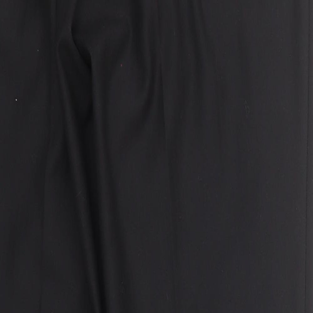 Greenwoods Mens Black  Polyester Trousers  Size 31 in L29 in Regular